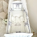 Lenjerie Patut Bebe Copii 6 piese Baby King gri (9)